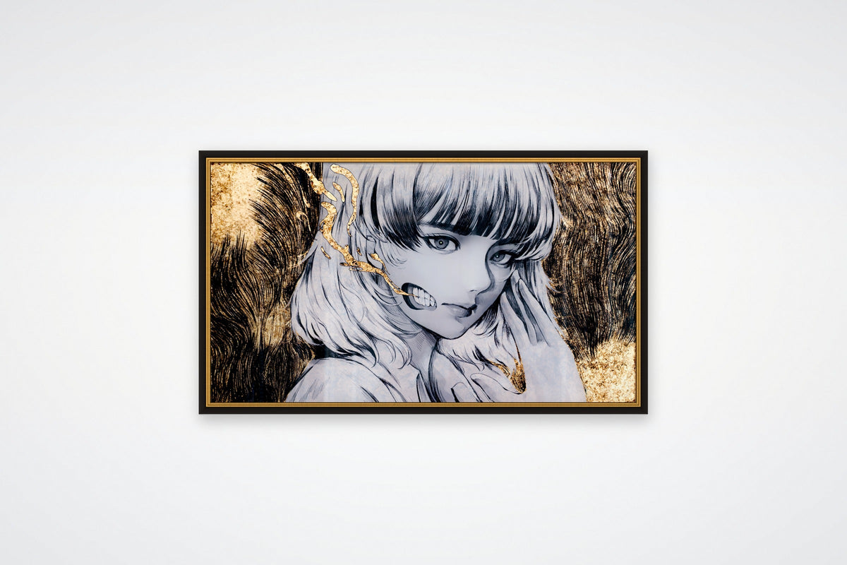 wataboku's Mukuro on a white gallery wall (visualisation)