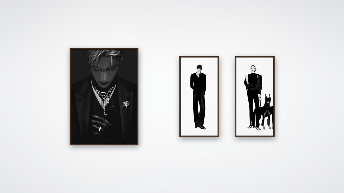 BONJI: Fealty and the pair ST-01 / ST-02, visualisation of the TOKIOL booth wall