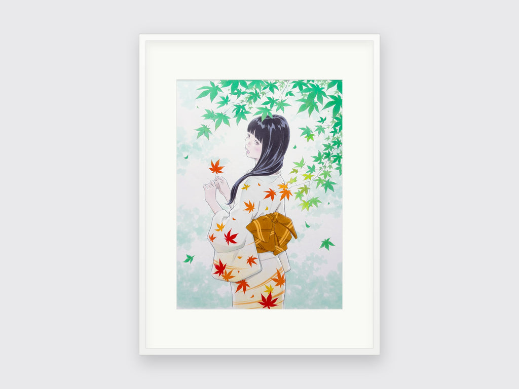 Eisaku Kubonouchi, Momiji 1, framed