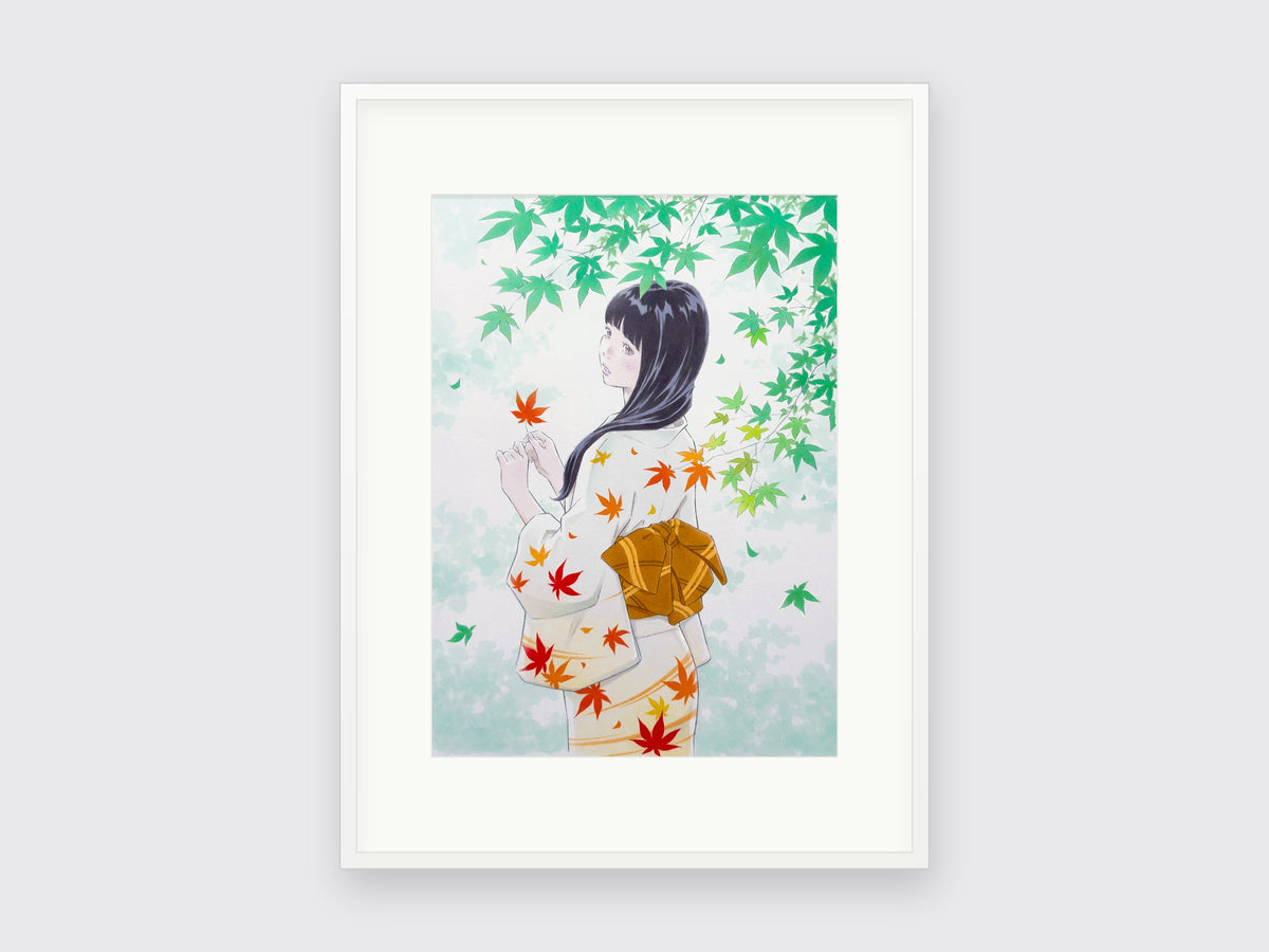 Eisaku Kubonouchi, Momiji 1, framed