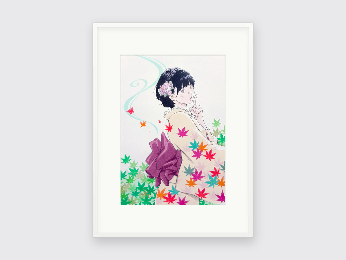 Eisaku Kubonouchi, Momiji 2, framed