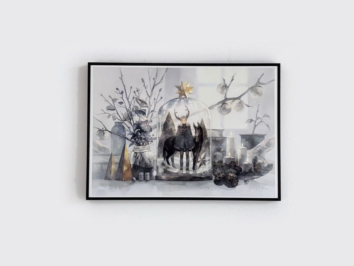 Yoshioka, season's greetings – framed