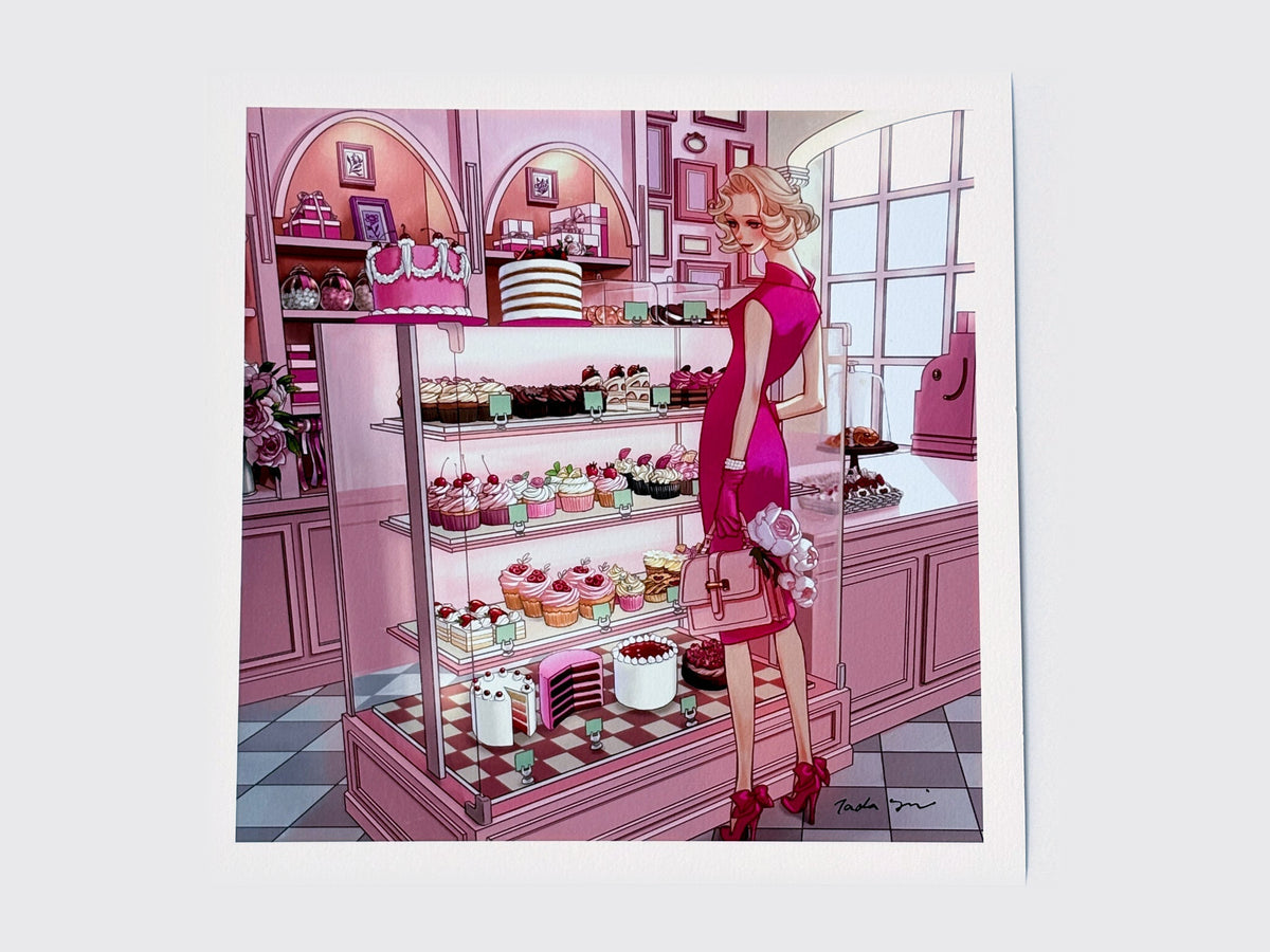Yumi Tada, Pink bakery – framed