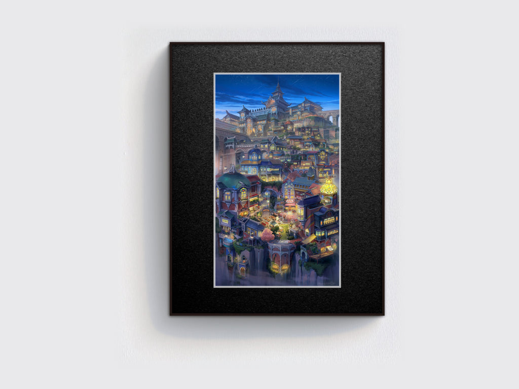 Yuuri, Irohari Machi Yoru No Fuukei – framed